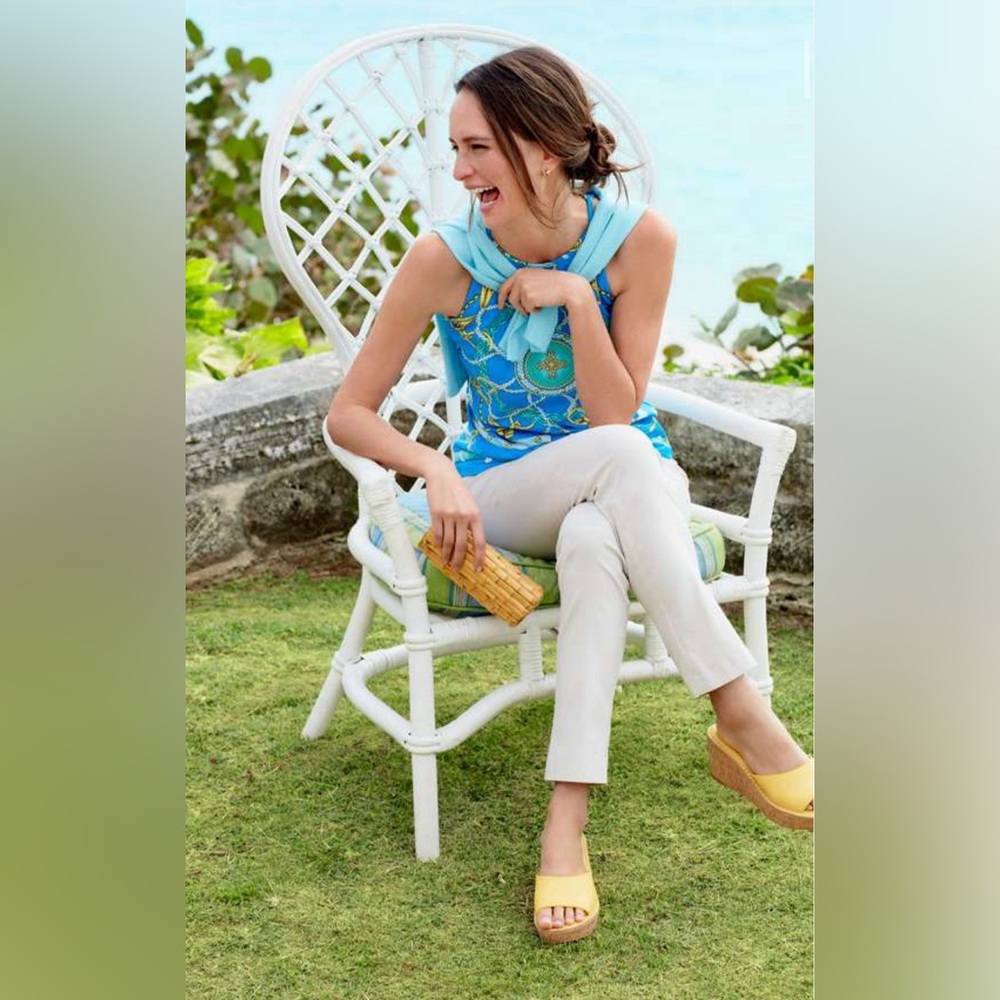 J. McLaughlin NOA TOP Catalina Cloth Blue/green/aqua (cornwall engineer)